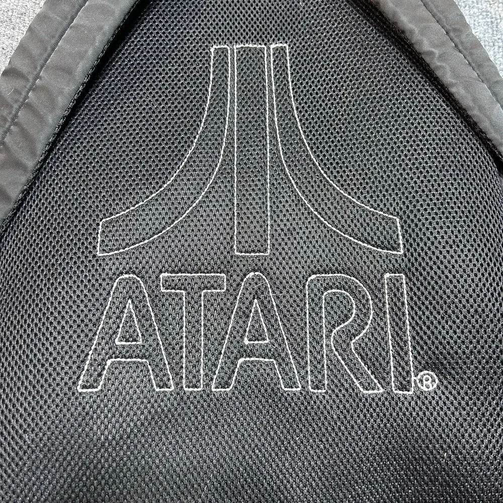 ATARI Backpack w/ Japanese Logo Black Katakana- Officially Licensed Canvas